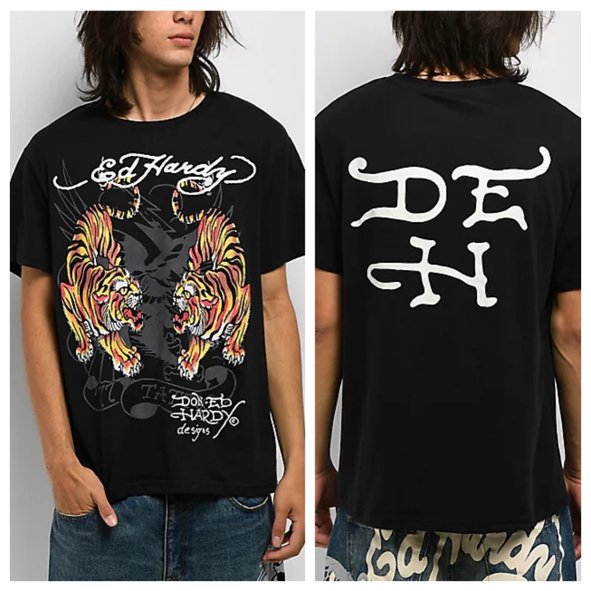 Streetwear Brand Shirts - Tigers Ed Tattoo Art Street Trendy