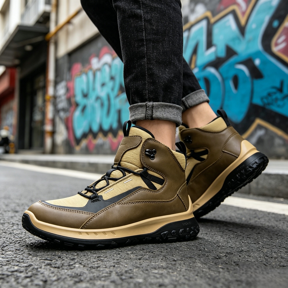 High Top Leather Shoes Men Lux - Streetwear Brands 2026 recension och pris