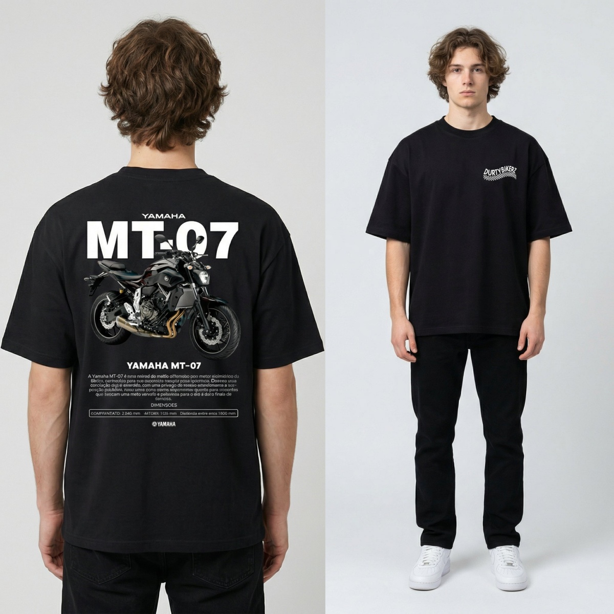 Yamaha MT-07 Naked Bike Style  - Streetwear Brand Graphics recension och pris