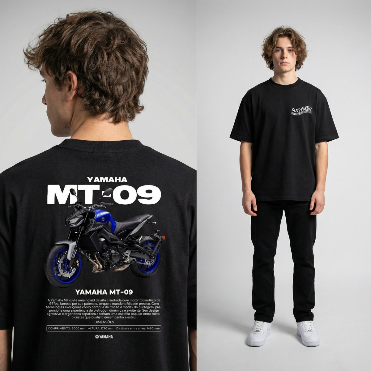 Yamaha MT-07 Naked Bike Style  - Streetwear Brand Graphics recension och pris