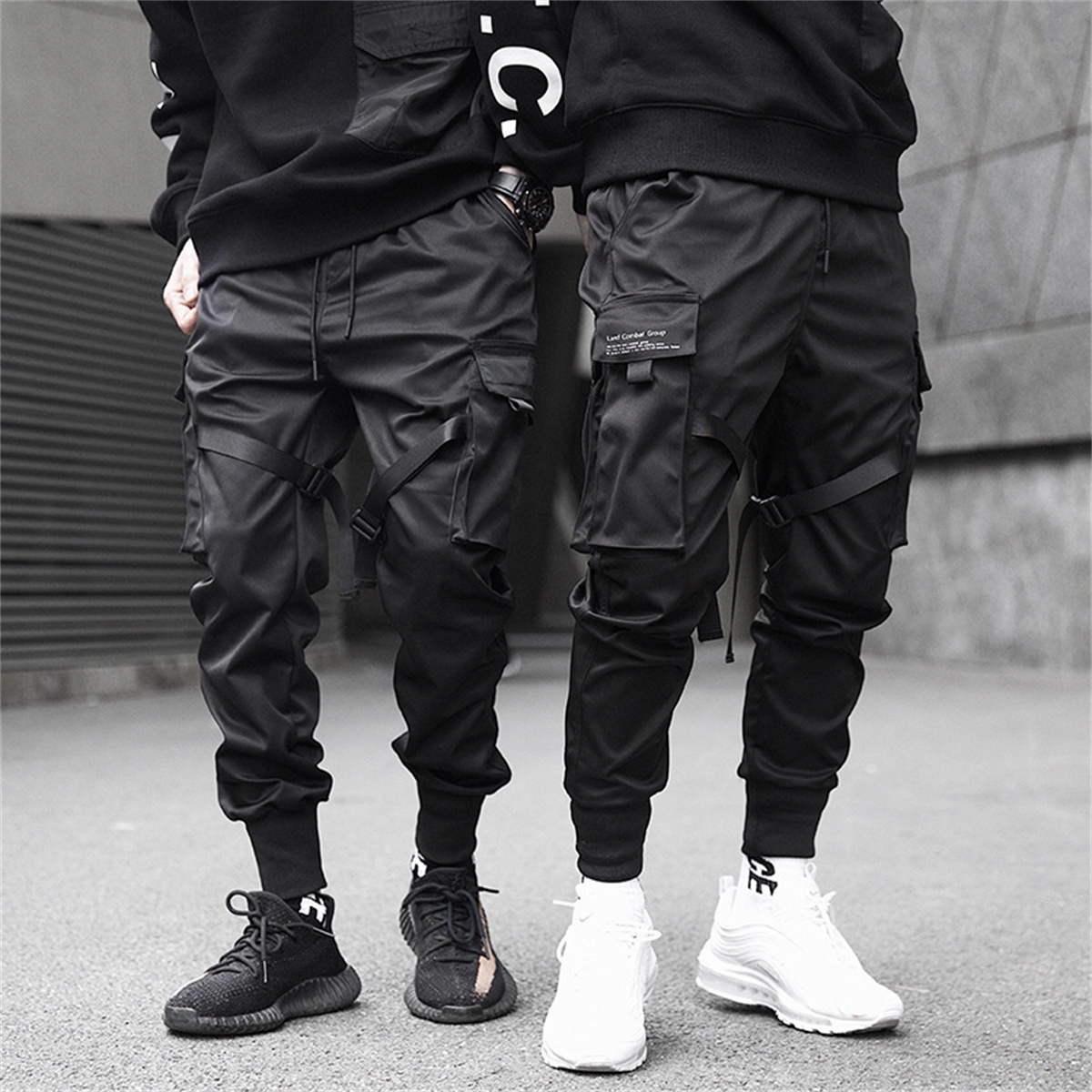 Black Hip Hop Cargo Pants Summ - Streetwear Brand China recension och pris