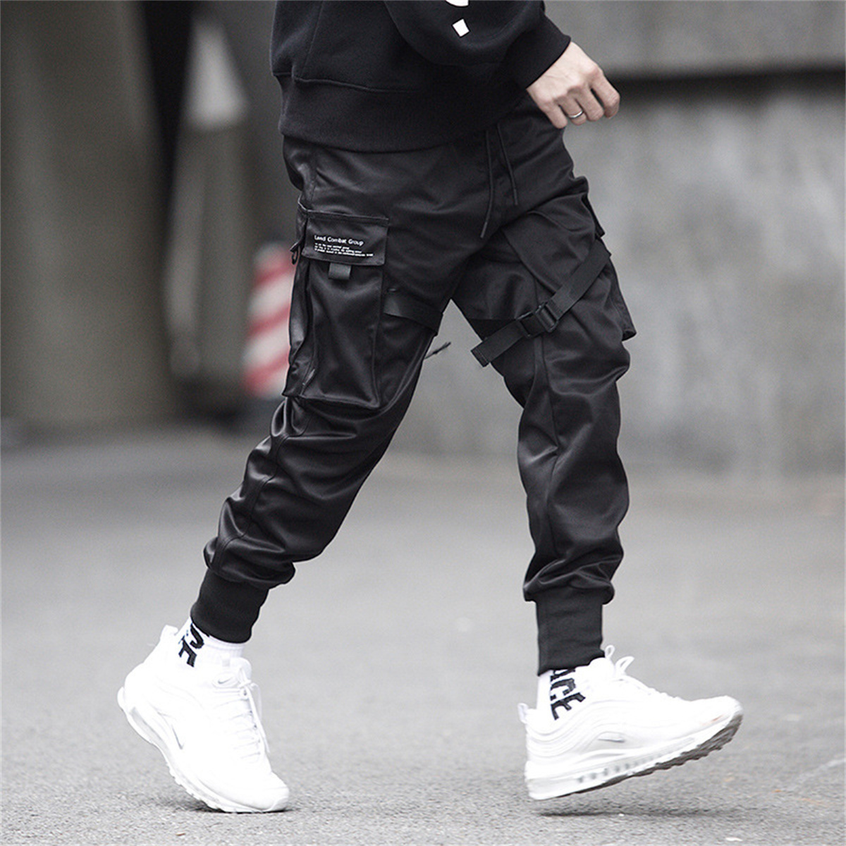 Black Hip Hop Cargo Pants Summ - Streetwear Brand China recension och pris