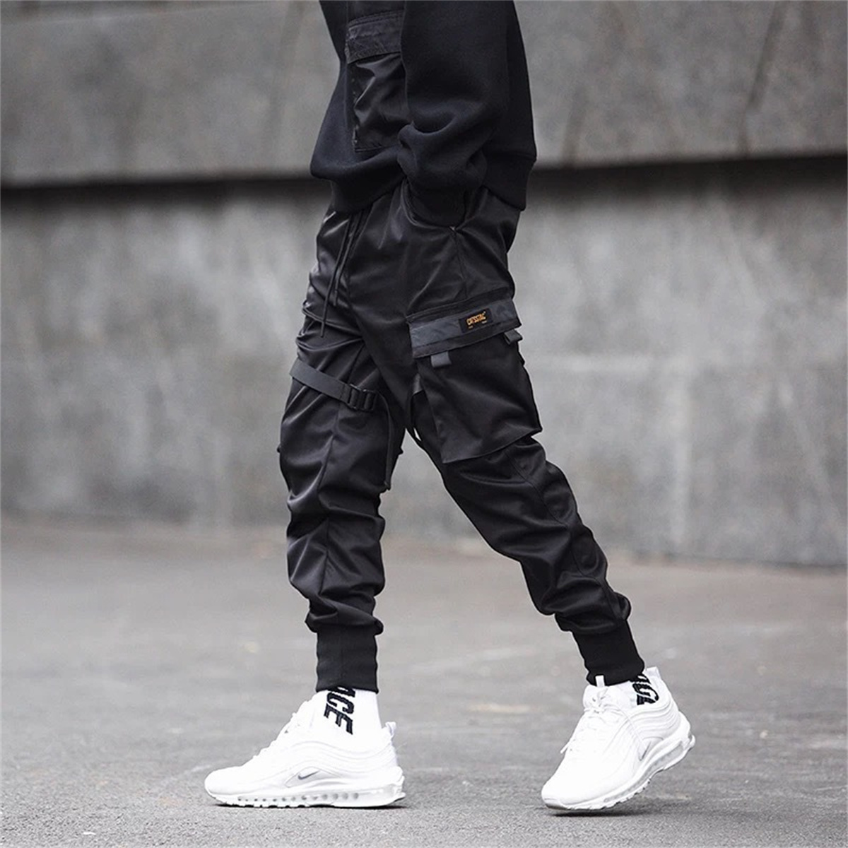 Black Hip Hop Cargo Pants Summ - Streetwear Brand China recension och pris