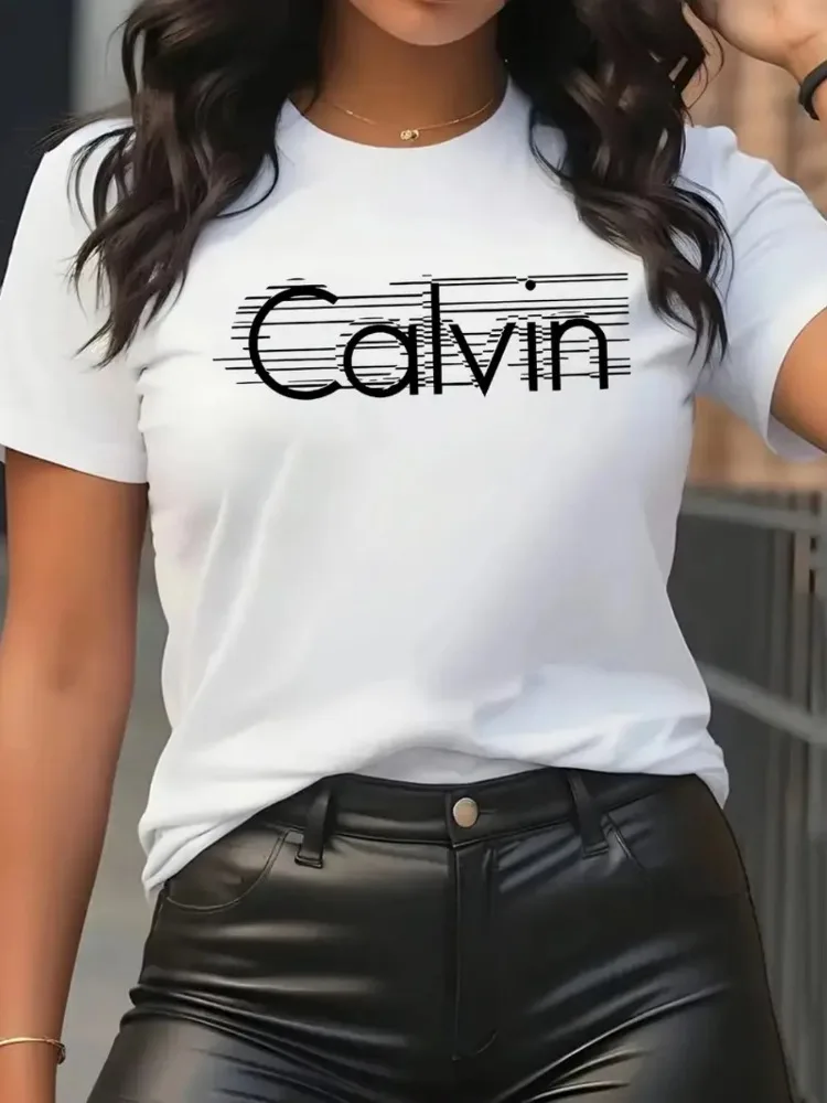 Calvin Women's T-Shirt Leisure - Streetwear Brand Shirts recension och pris