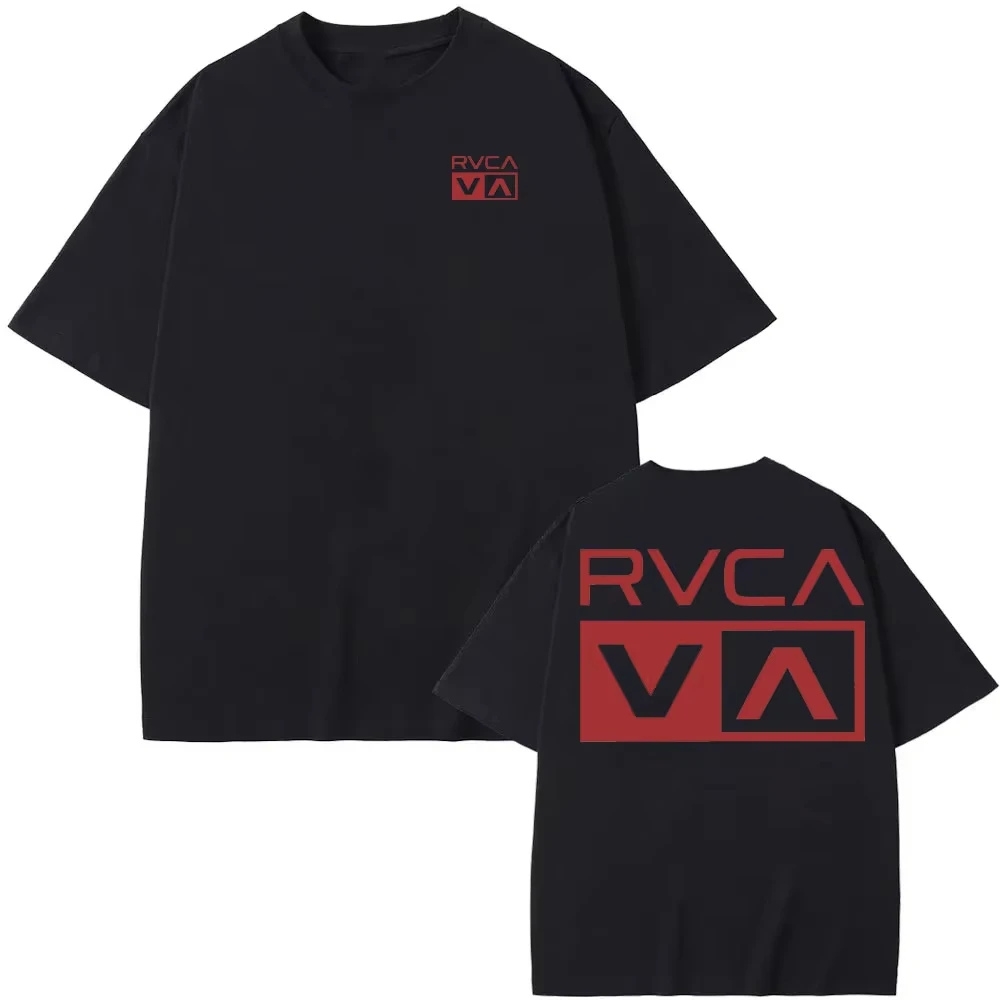 RVCA T Shirt Black Tee Summer  - Streetwear Brand Shirts recension och pris