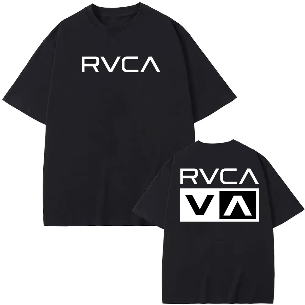 RVCA T Shirt Black Tee Summer  - Streetwear Brand Shirts recension och pris